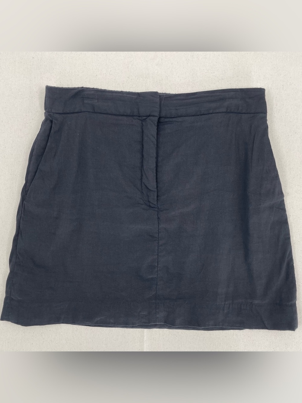 Aritzia BABATON Ledger Linen Blend A-Line Mini Skirt